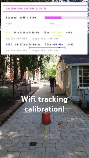 Calibrating my wifi-based tracking system
