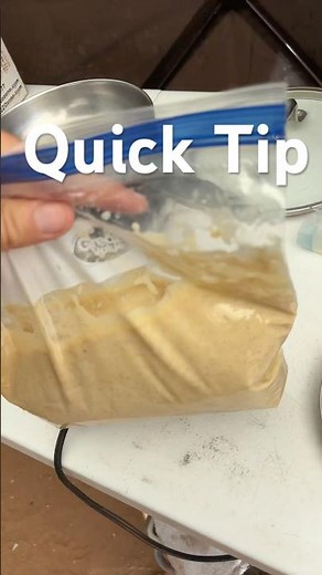 quick tip how to hold your ziplock bag