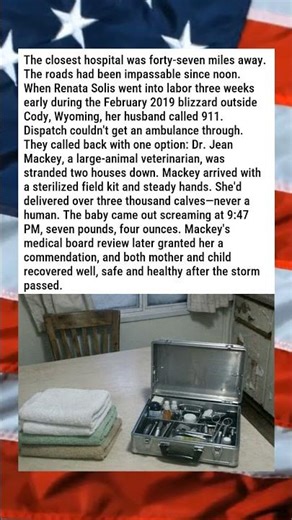 STRANDED VETERINARIAN HELPS DELIVER BABY DURING BLIZZARD 🏥❄️🐄