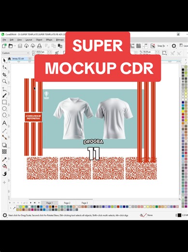 Super Mockup CDR 🔥 #mockup #coreldraw