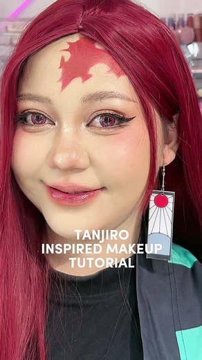 Tanjiro Inspired Makeup Tutorial