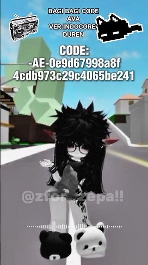 BAGI BAGI CODE AVA BROK (ver:indocore/duren) 🎮🎱 #robloxedit #subscribemychannel #brokhavencodeava
