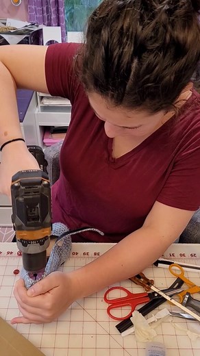 I'm hoping to finish my shoes today 🤞🤞🤞 I was SO close the other day, but my heel screws were too short. I've had to make some adjustments to the process because I'm using handwoven. On top of that, I chose this recent wool woven.... in hindsight maybe something thinner for my first pair would have been ideal. But it's ok! I'm learning a ton from @icanmake_shoes and loving it! * I got new screws last night, so hopefully there are no other hiccups in my process and today's the day. We'll see �