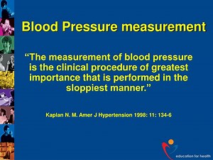 Blood Pressure measurement - SlideServe