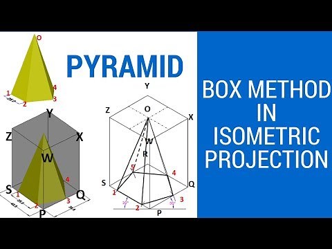 HOW TO DRAW THE PYRAMID IN ISOMETRIC PROJECTION