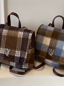 🤎🥨【PRE-ORDER】NEW Woolen plaid backpack 🔺****12 ~ 15 Working Days Processing **** 🩵 Price : 499 NT 🩵 Shipping charge 80 NT 🥨Color choose : Brown / Blue 🔺****12 ~ 15 Working Days Processing **** - How to order ? 🔔Messenger / LINE / Whatsapp ✅Whatsapp : https://api.whatsapp.com/message/SFSMMFWGWA5PD1 ✅LINE ID : @chaotaiwan → https://line.me/R/ti/p/@hfj5171f | Chao Taiwan Collection