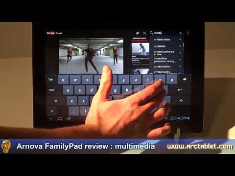 Archos Arnova FamilyPad 13.3" Android tablet review : multimedia