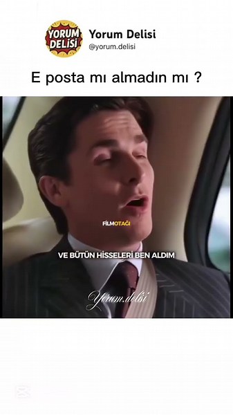 E posta mı almadın mı ?