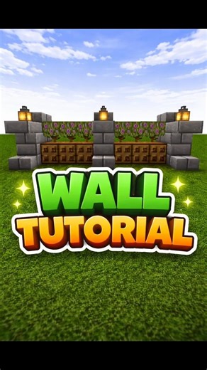 clean and stylish wall in Minecraft! 🧱 |#minecraft |#build |#gaming |#shorts |#viral |#trending