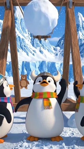 A Snowy Arctic Landscape | Icy Mountains and Soft Falling Snow. ❄️”