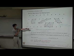 半導體物理基礎: 1-3.3 原始晶胞的特性與晶格參數 Properties of Primitive Cells & Lattice Params.