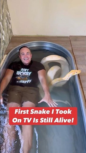 First Snake I Took On TV Is Still Alive! (21 years Later) 🙌🐍#shorts #python
