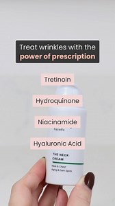 Fine lines sneaking up on your neck? Treat fine lines and wrinkles, improve elasticity, and smooth texture with The Neck Cream ✨ Formulated by dermatologists, this prescription treatment targets signs of aging and dark spots on the delicate neck and chest using tretinoin, hydroquinone, and hyaluronic acid. Get started 100% online at Musely.com. | Musely FaceRx