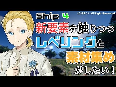 【 ship4 】新要素触りつつ、レベリングと素材集めがしたい！金策と素材集めと…。癒やしのお兄さんが雑談しながら遊ぶぞ！ #男性Vtuber #vtuber #pso2ngs