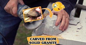 40M views · 8.8K reactions | Carved From Solid Granite! 勞 The Cavemen Never Had It So Good | John Heisz - I Build It | Facebook