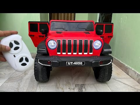 RC Jeep Wrangler Rubicon Unboxing & Testing | 4WD 2.4Ghz Radio Control Ride on Jeep | Shamshad Maker