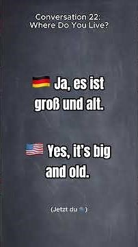 2 1/2 Minuten Tägliches Englisch zum Nachsprechen 🗣️🇬🇧 Where do you live?