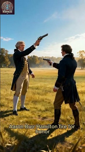 The Duel That Changed America: Why Hamilton Pointed His Gun to the Sky 🔫🇺🇸#AlexanderHamilton #usa