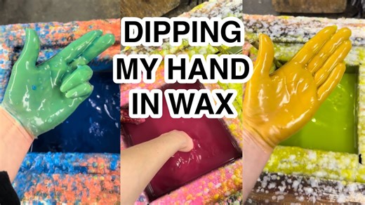 Wax Hand Compilation – Dipping My Hand in Wax