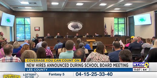 Lee County School Board meeting highlights budget, new Hires and achievements