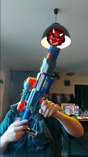 NERF ALPHA TROOPER CS-12 AVEC MODIFICATION DU RESSORT ! #shorts