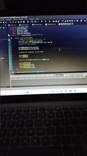 set label and text field in java awt #trending #codinglover #shortvideo #shortsvideo #shorts