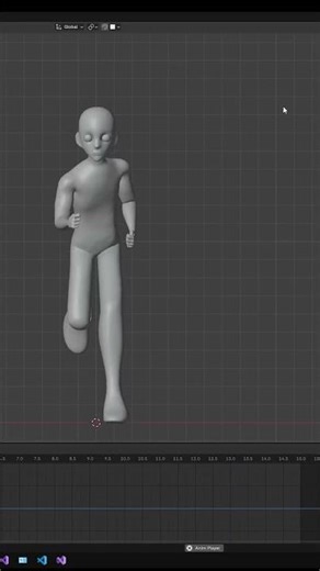 blender RUN cycle #blendergameengine #3danimation #blender3d #animation #3dmodeling