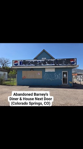 Abandoned Barney's Diner and House Next Door (Colorado Springs, Colorado). Both have been empty for a few years. ---------------------------------------------- #coloradoliving #coloradofanclub #Colorado #abandoned #abandonedplaces #restuarant #coloradosprings | Colorado Fan Club