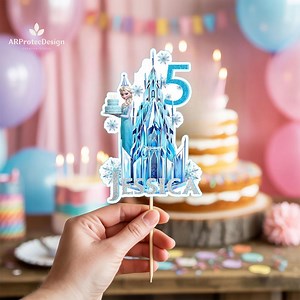 Custom Frozen Elsa Cake Topper: Birthday Party Decor (digital Download) - Etsy