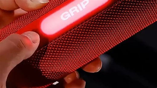 JBL GRIP霓虹罐 蓝牙音响户外便携炫彩音箱 家用桌面低音炮 IP68防水生日礼物送男生 蓝色