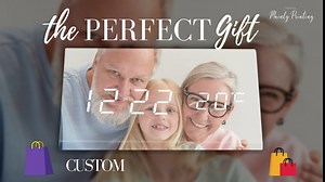 Digital Alarm Clock - Personalized Electronic Clock - Customized Image & Text - Functions as Alarm Clock with Volume & Brightness Adjustment, and Temperature Monitor - A Gift Idea for Your Loved Ones