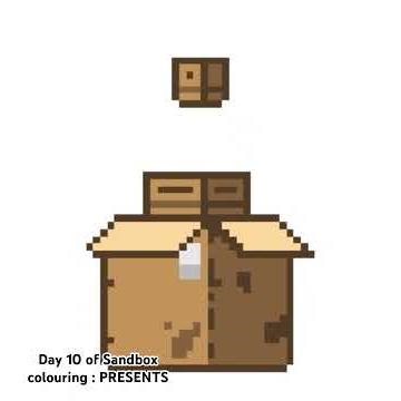 Day 10 of Sandbox colouring : PRESENTS 🎨 #coloring #sandboxgame #shorts #relaxing