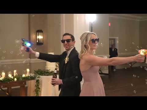 Bridal party introductions at reception