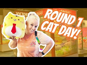 Claw Machines Filled With Cat Plushies at Round 1!
