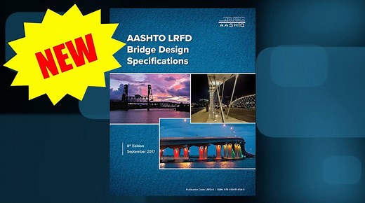 Check out this video for details about the new 8th edition of the LRFD Bridge Design Specifications, including information on the major updates that have been made to the Specifications since the 2014 7th edition. For more information or to purchase a copy, visit the AASHTO Bookstore online at https://bookstore.transportation.org, and search by the item code, LRFD-8. | American Association of State Highway and Transportation Officials (AASHTO)