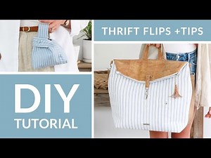 Thrift Flip Transformation | Upcycled Bag Projects with the Seaside Escape Pattern Collection