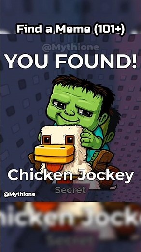 How To Get Chicken Jockey | Find a Meme ROBLOX