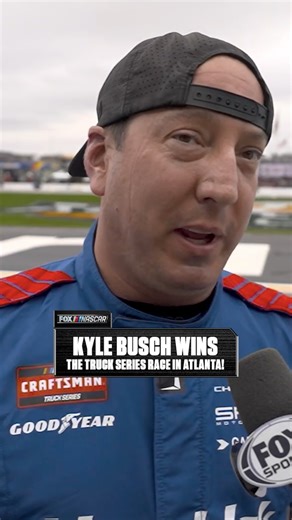 Kyle Busch wins with “wingman” Carson Hocevar right behind him in Atlanta. What a race. | NASCAR on FOX