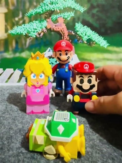 Triple Lego Mario Does it works, when OFF their buttons ? #shorts #asmr #trending #mario C65