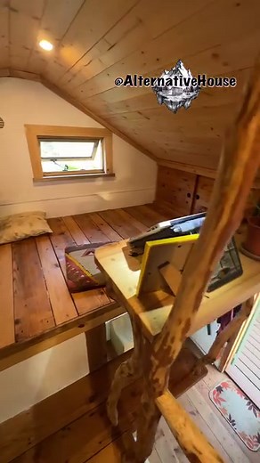 48K views · 391 reactions | Self-Built Rustic Tiny House from recycled materials 朗  @a_tiny_space_odyssey  @riexploring | Alternativehouse | Facebook