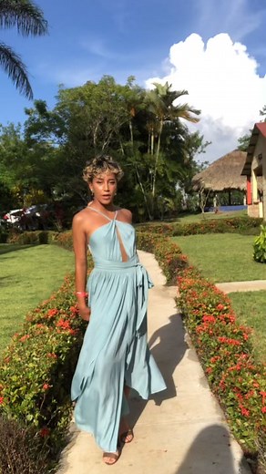 Stunning Summer Dress Walk in Beautiful Garden