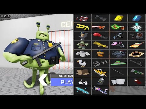 All Items Unlocked ALIEN BARRY'S PRISON RUN OBBY HARD MODE - Roblox Update All Morphs Full Gameplay