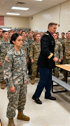 "The Day Everything Changed: The Spilled Juice, The General's Hand, And The Silent Truth Nobody Saw Coming. The mess hall at Fort Redwood sat in near silence. Three hundred soldiers were eating under fluorescent lights, their boots dragging softly against polished tile. Private Avery Maddox sat alone at the far end, hands folded, eyes lowered, just trying to get through the meal unnoticed. She adjusted her tray, and her paper cup tipped, spilling juice across the table and dripping to the floor.