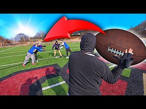 Playing Football With the Worlds LARGEST Football! Ft. YoBoy Pizza!