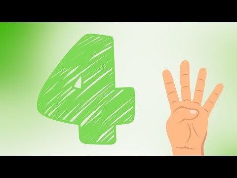 Learning Number 4 | Counting Video for Kids