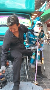 #thailandpuppetshow #puppethand #puppet #puppets Mr. R2 old color robot 🤖 | Por AndTuk Show Doll