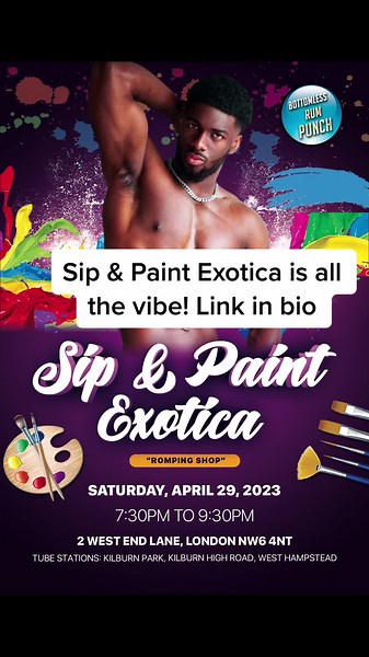 Looking for a fun night out with the girls? Sip and paint exotica is the best thing to do in London! #sipandpaint #sipandpaintexotica #london #thingstodoinlondon #viral #fyp #girlnightout #birthdayideas