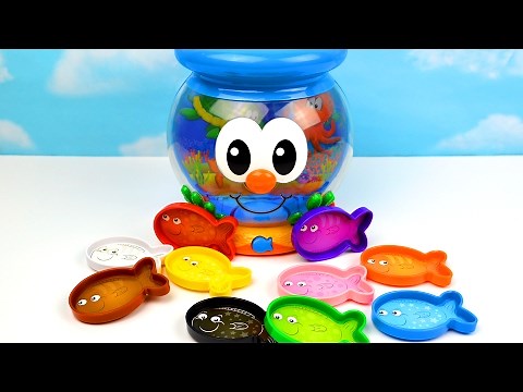Toddler Kids Learn Colors & Sea Animals with Color Fun Fish Bowl Toy