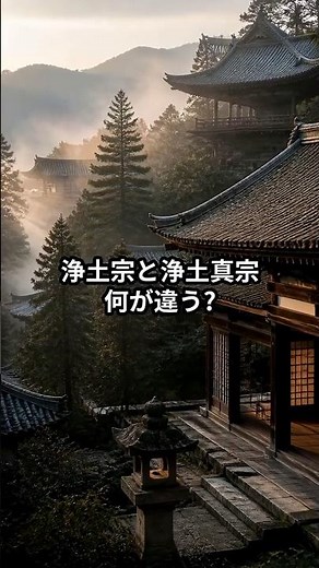 【日本仏教】浄土宗と浄土真宗の違いとは？実は考え方が真逆だった＃歴史＃ショート＃解説＃宗教