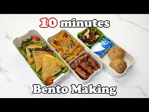 10 Minutes Bento Recipes🍱⏱| ASMR | lunchbox